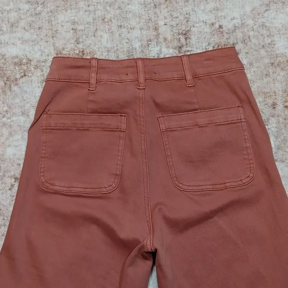 OAT New York High Rise Wide Leg Crop Jeans Womens Sz 25 - Picture 6 of 10